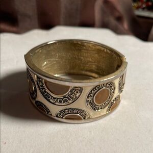 Coach Beige Bangle Bracelet